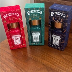 Holiday Toilet Spray Set - Red, Green, Blue